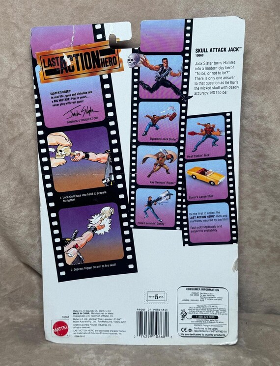 TOY 未開封 1993 ラストアクションヒーロー フィギュア ３体セット マテル ラストアクションヒーロー ジャック・スレイター アクション