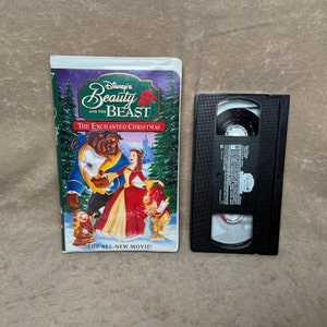 Vintage 1997 Walt Disney Beauty and the Beast The Enchanted Christmas 11529 Clamshell VHS Videocassette