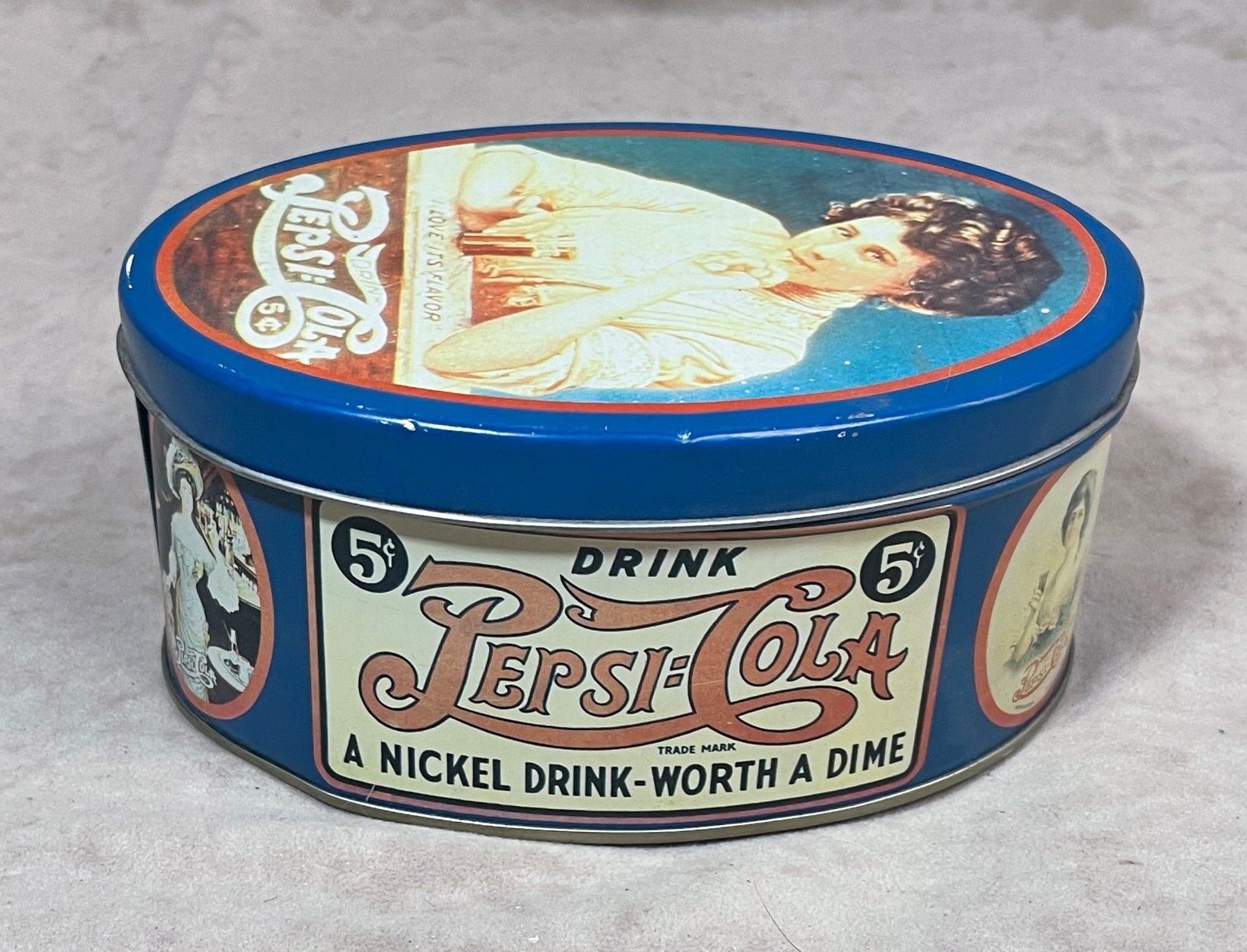 Vintage 1988 the Tin Box Company of America Pepsicola Large Etsy