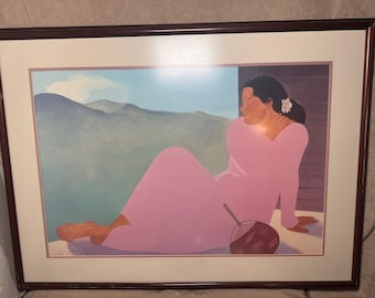 Pegge Hopper Popoki II Signed Print, Framed, Connoisseur's Gallery