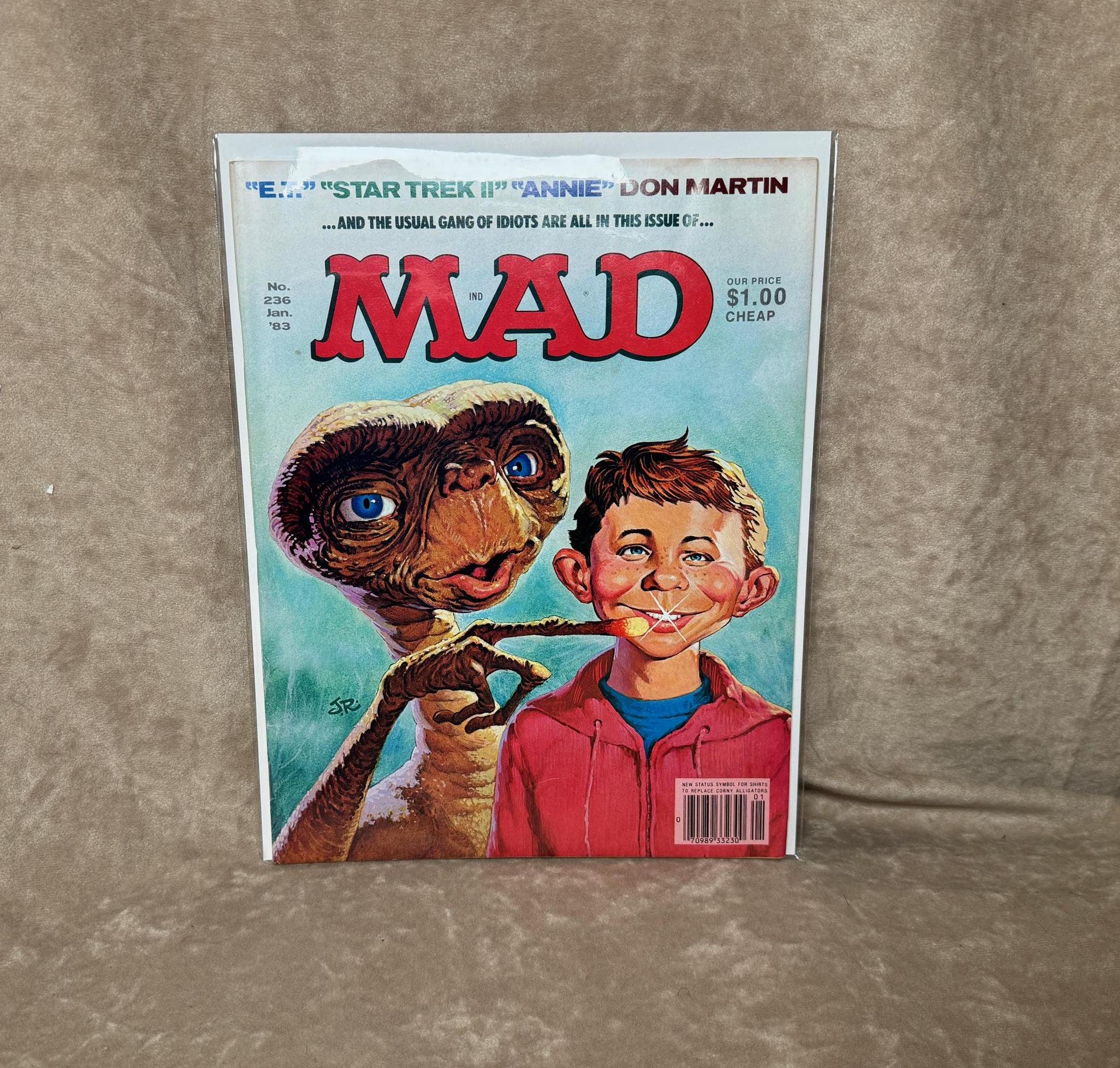 Vintage January 1983 Mad Magazine No. 236 ET Star Trek Annie