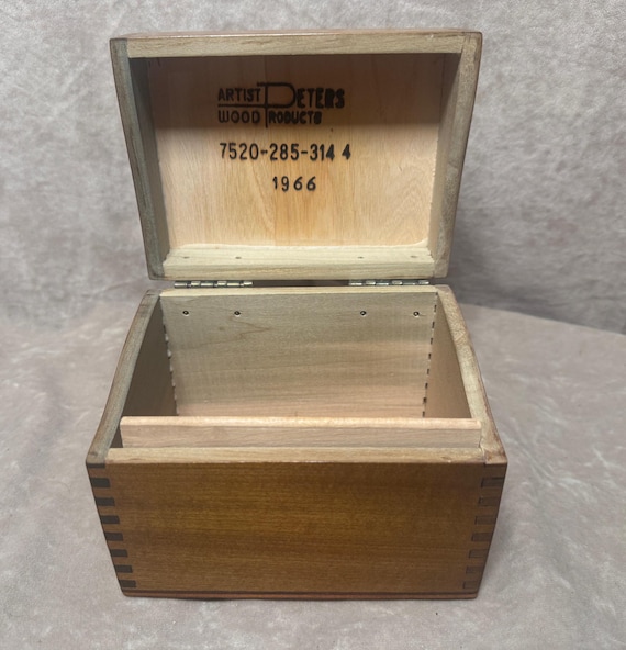Vintage 1960s *like New* Peters Artist Wood Products Wood Dovetail