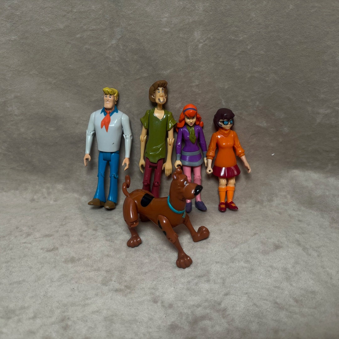 Vintage 200s Hanna Barbara Scooby Doo 5 Action Figures the Gang - Etsy