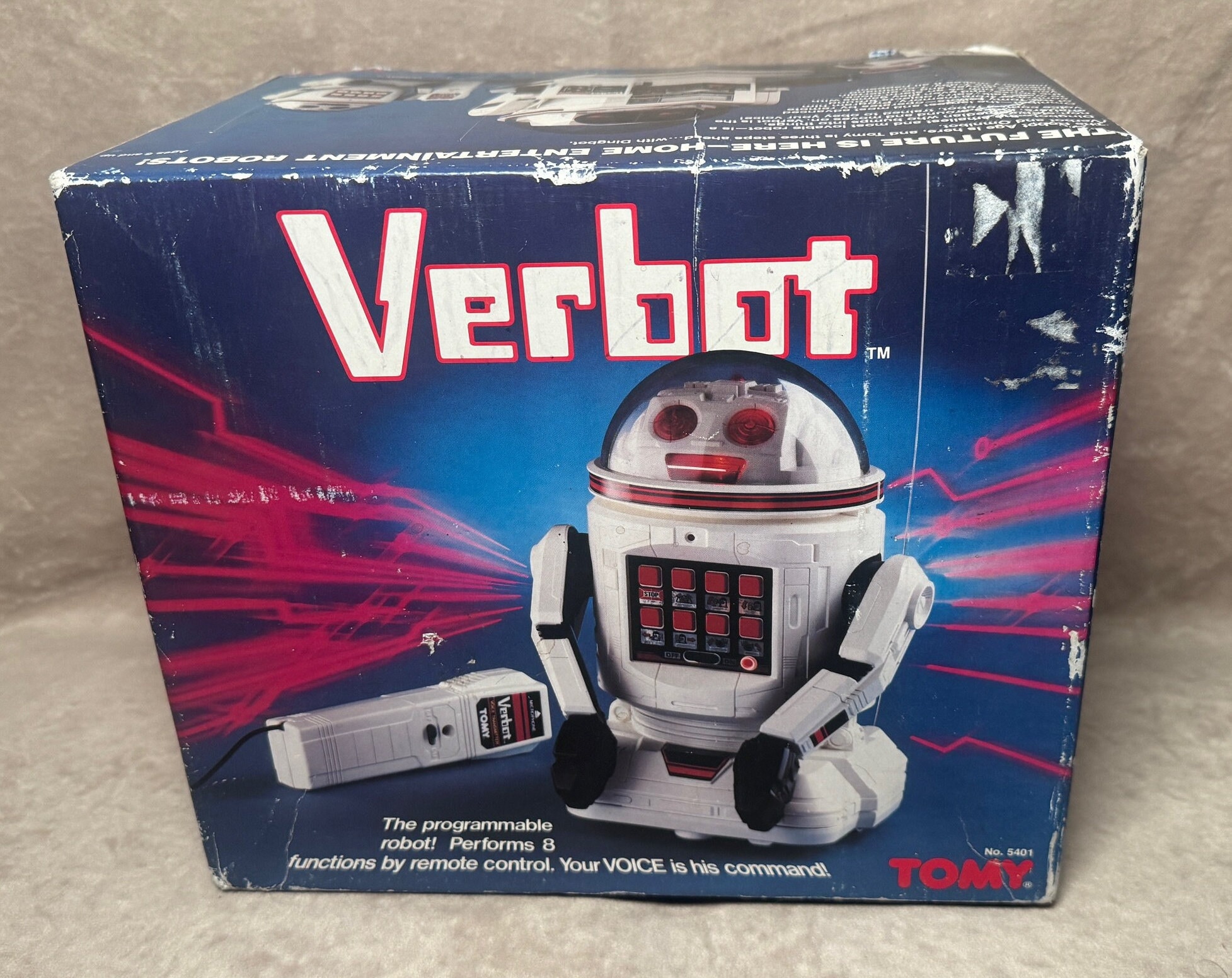 JOUET REMONTOIR VINTAGE années 80 Soviet URSS SPACE ROBOT boîte d