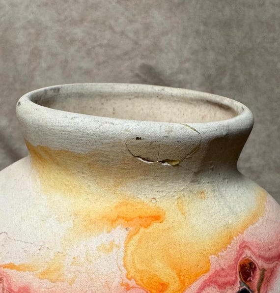 Vintage Nemadji Pottery ネマジポタリー USA Vintage 1970s/1980s Nemadji Pottery USA Unglazed Rustic Pottery