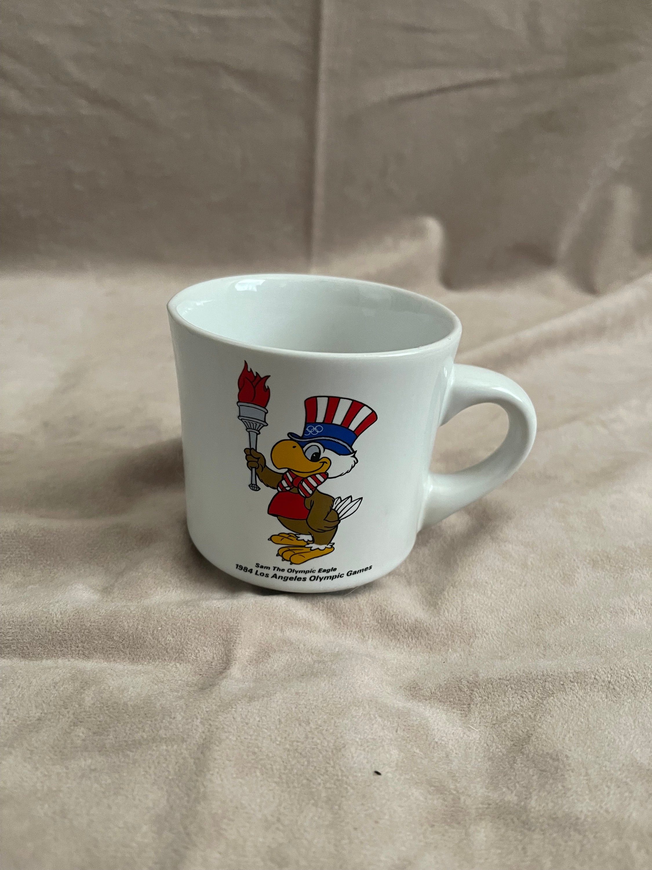 Vintage Papel 1984 Los Angeles Olympics Sam the Eagle Coffee Mug