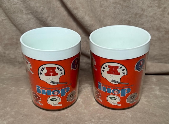 Vintage 1972 IHOP Set of (2) Thermo-serv NFL Plastic AFC Conference Mugs  Broncos Raiders Jets Bills Chiefs Dolphins Steelers Oilers Bengals - Etsy