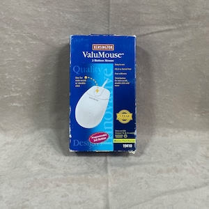 Vintage 1990s Kensington 3-Button Serial ValuMouse Like New in Box