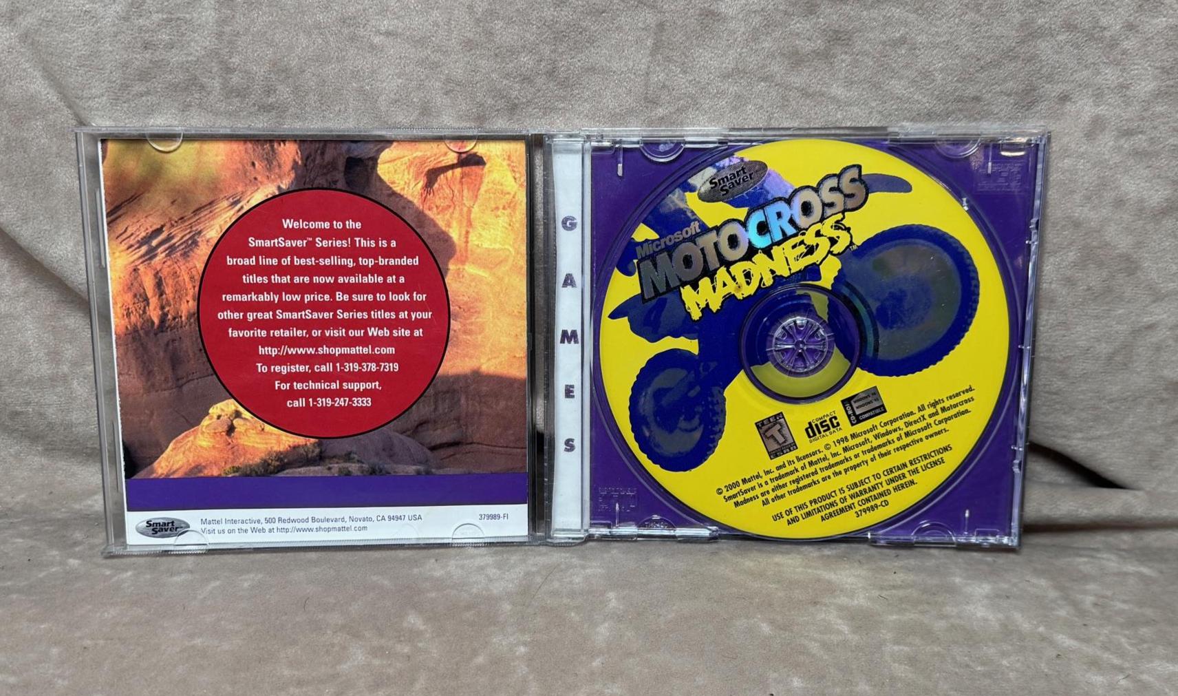 Vintage 2000 Microsoft Motocross Madness CD-ROM PC Computer