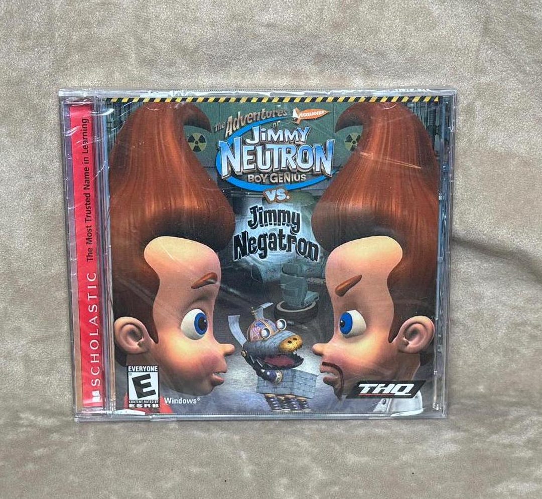 Vintage 2002 Nickelodeon the Adventures of Jimmy Neutron Boy Genius Vs Jimmy  Negatron Windows 95/98/me/xp PC Video Game THQ Studios *sealed* - Etsy, image size:1080x995