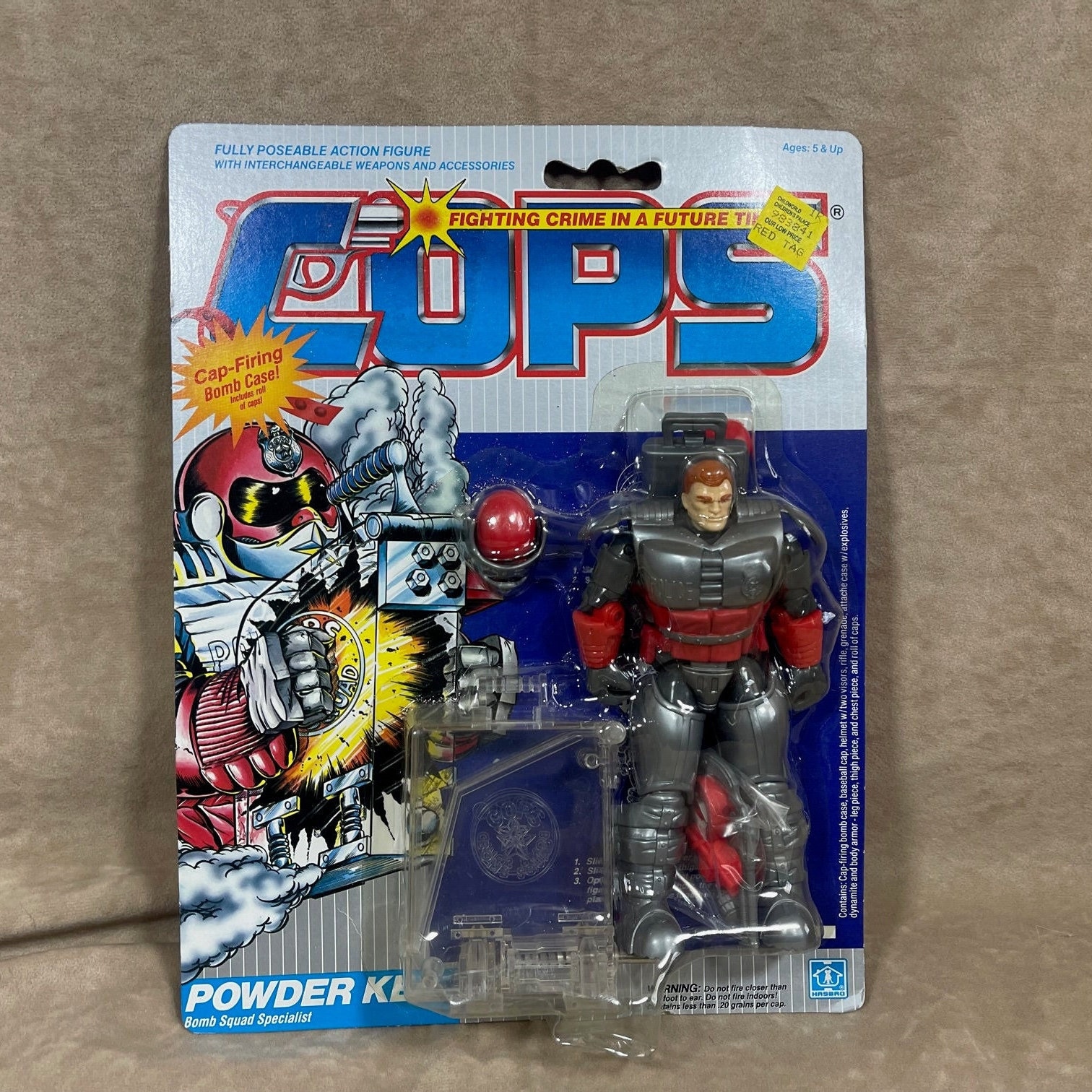 （当時物）POLICENAUTS GODDARD S02 初版 トレカ Vintage 1988 Hasbro COPS Powder Keg Action Figure in Sealed