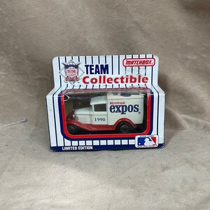 Vintage 1990 MLB 90-20 New in Box NIB Matchbox MLB Team Collectible Model A Ford Truck Montreal Expos Baseball