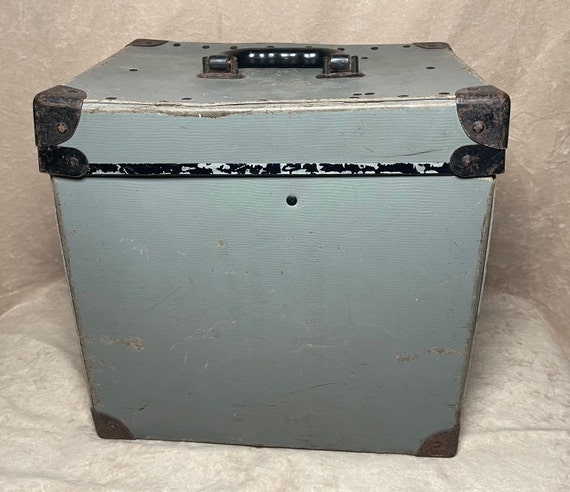 Vintage 1940s Film 5 Reel Canister Transport Shipping Case Case