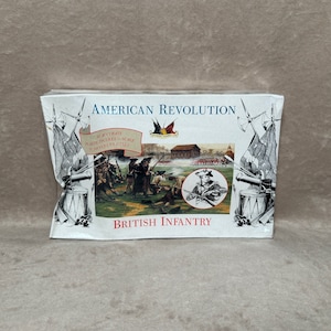 Vintage 1989 New in Sealed Box NIB Accurate Figures LTD Plastic 1/32 American Revolution British Infantry 20 Piece Soldier Set British Made