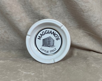Vintage 1990s Maggiano's Little Italy Restaurant Ceramic Ashtray Like New