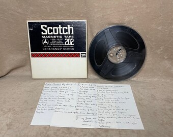 Vintage 1970s Scotch 1/4  7" Reel To Reel Dionne Warwick Nancy Wilson Ray Connif Barbara Streisand with Handwritten Liner Notes