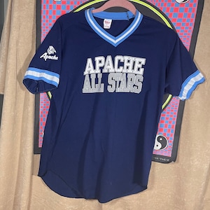 Vintage 1980s Wilson Cotton Apache All Stars #13 Baseball Men&#39;s Large