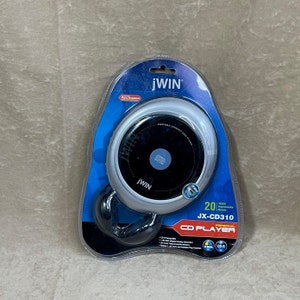 Vintage Early 00s jWin Portabe JX-CD310 Portable CD Player with Headphones *New and Sealed in Package*