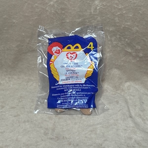 Vintage 1999 McDonalds Ty Teenie Beanies Happy Meal Toy #4 Spunky the Cocker Spaniel New in Package NIP