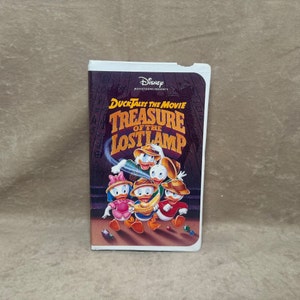 Vintage 1991 Walt Disney Movietoons Presents Ducktales the Movie Treasure of the Lost Lamp 1082 Clamshell VHS Videocassette