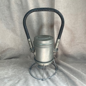 Vintage 1920s Genesy Electric Lantern Co. Kansas City Railroad Train Switchman&#39;s Signal Light Lantern with Bulbs Copper