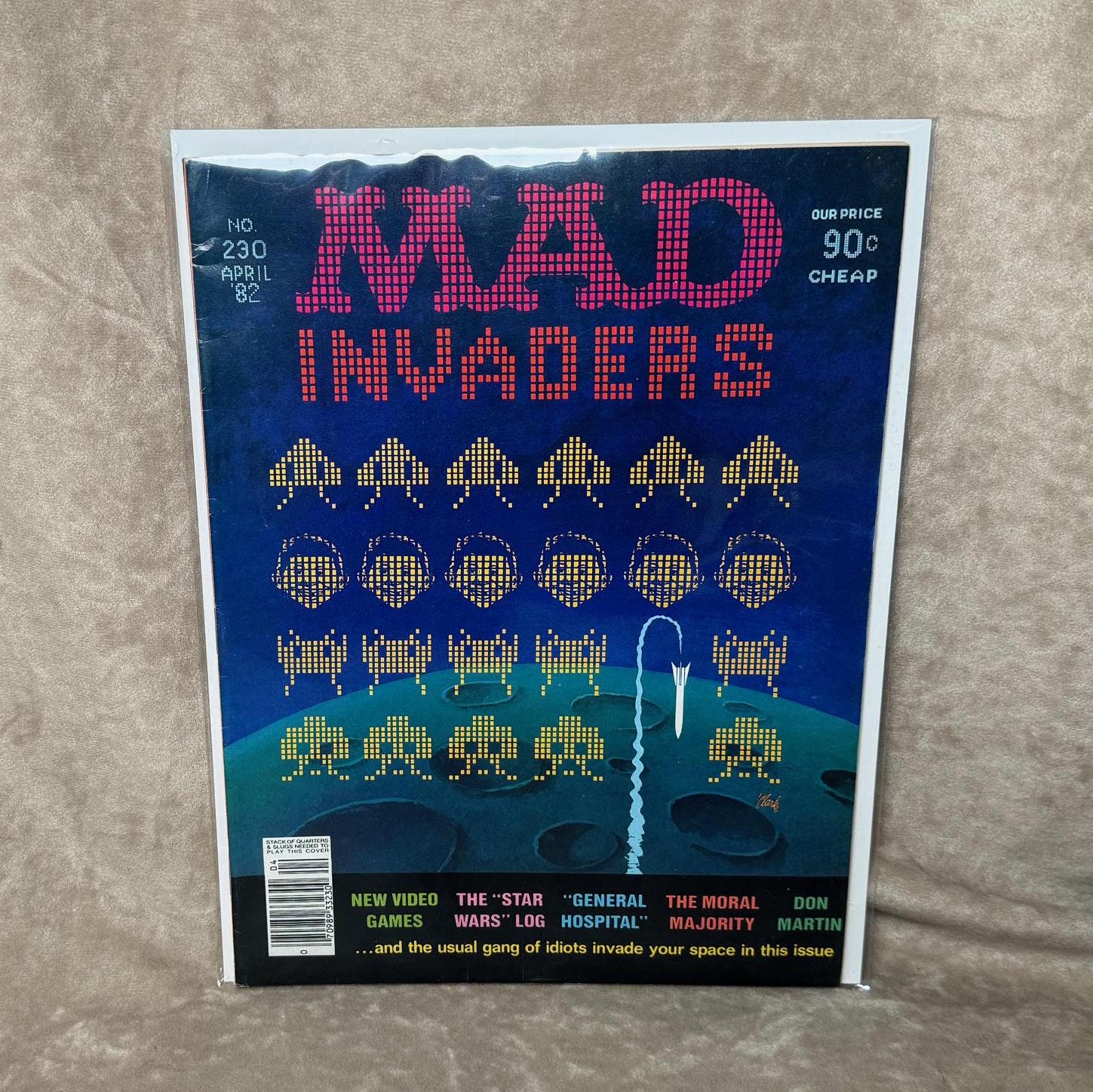 Vintage April 1982 Mad Magazine No. 230 Space Invaders Video Games
