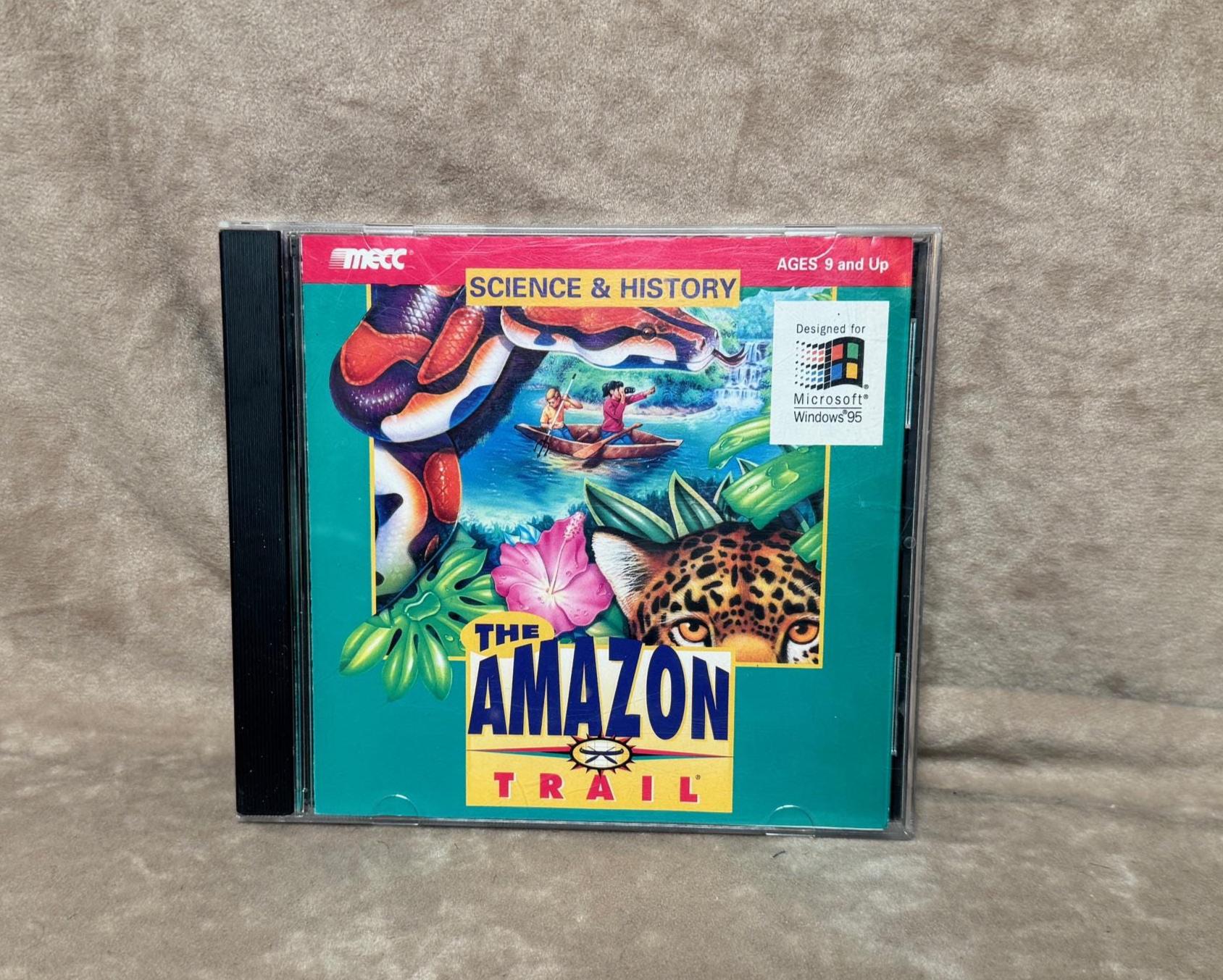 Vintage 1996 MECC the Amazon Trail CD Rom Pc/mac Game Software