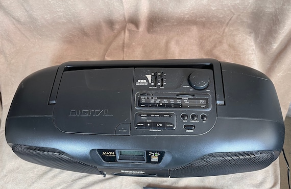 Vintage 1990s Panasonic RX-DS202 Portable Boombox CD / Tape Player