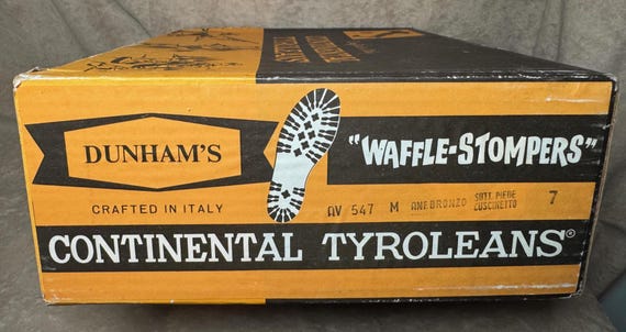 Vintage 1970s Dunham Continental Tyroleans Waffle Stomper  display picture 1