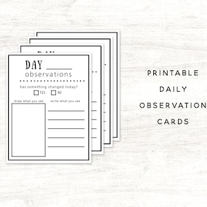 Materiais de aprendizagem para impressão do cartão de observação // PDF de página 4 por carta