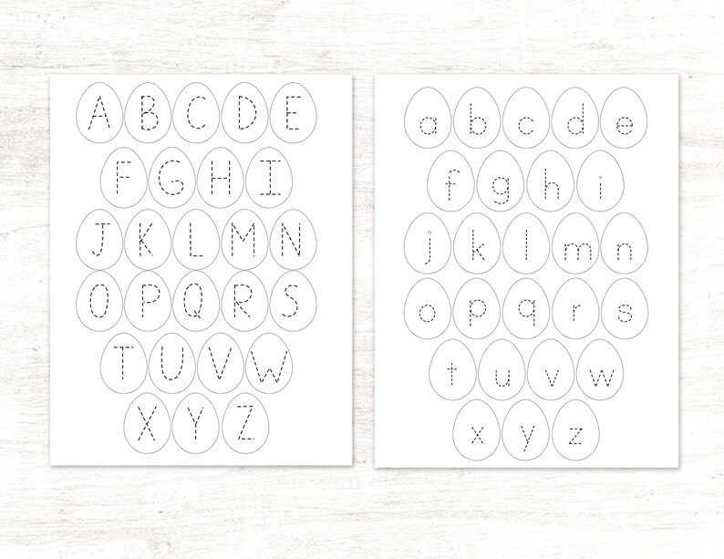 Easter ABC Tracing Preschool Early Literacy PDF Learning Activity Pages ...