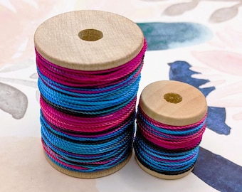 Nylon abigarrado Crepúsculo eléctrico teñido a mano