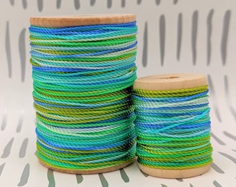 Hilo de nailon para crochet teñido a mano Summer Fields