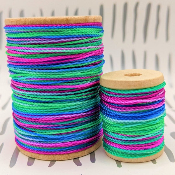 Lightshow Variegated Nylon Crochet Thread Hand-Dyed