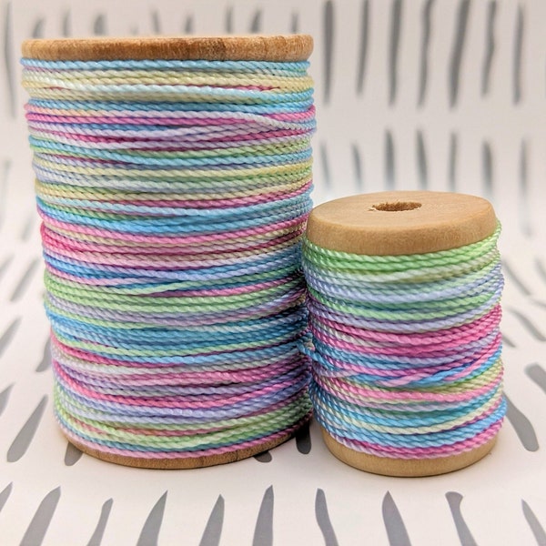 Macaron Bites Variegated Nylon Crochet Thread Hand-Dyed