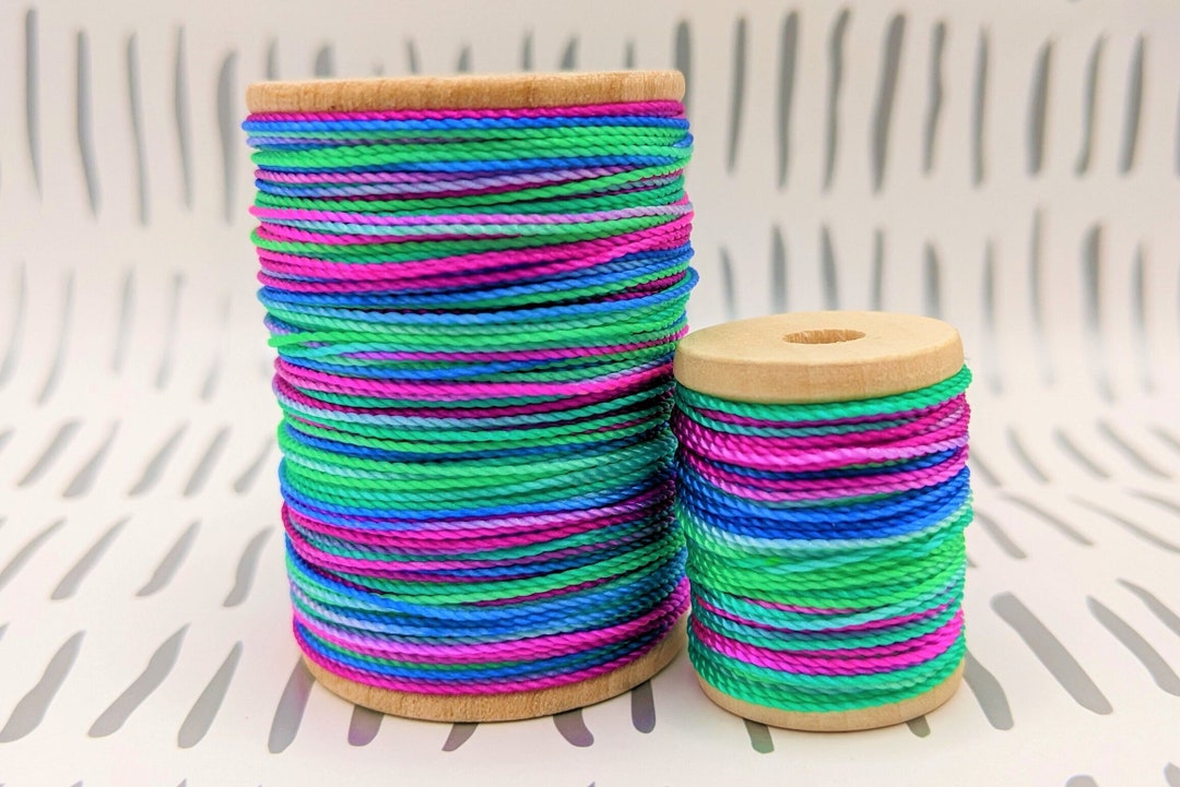 Lightshow Variegated Nylon Crochet Thread Handdyed Etsy