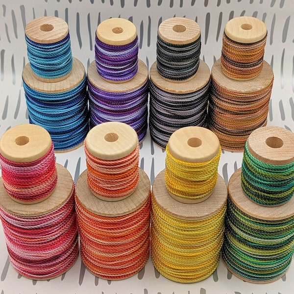 Variegated Nylon Thread Hand-Dyed