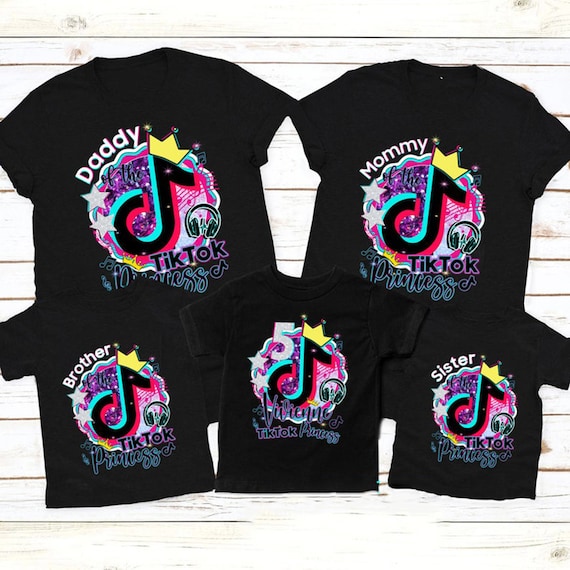 Personalized TikTok Matching Family Birthday Girl Shirt Etsy