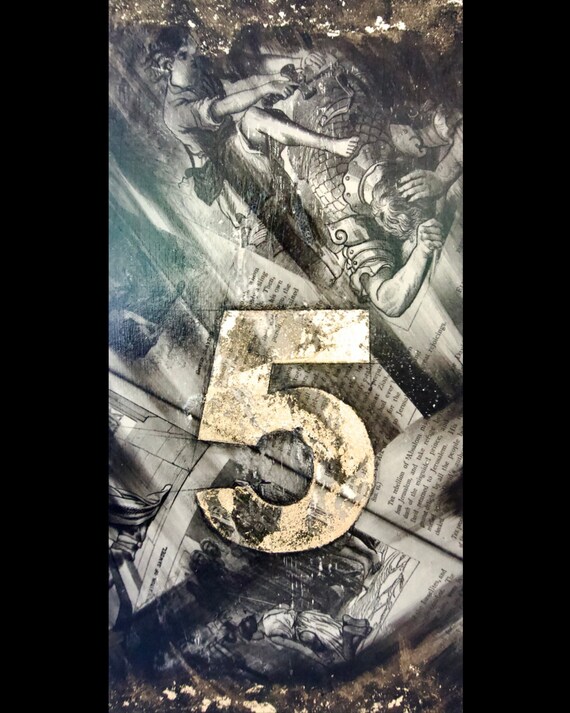 David & Goliath Illustration Fine Art Print