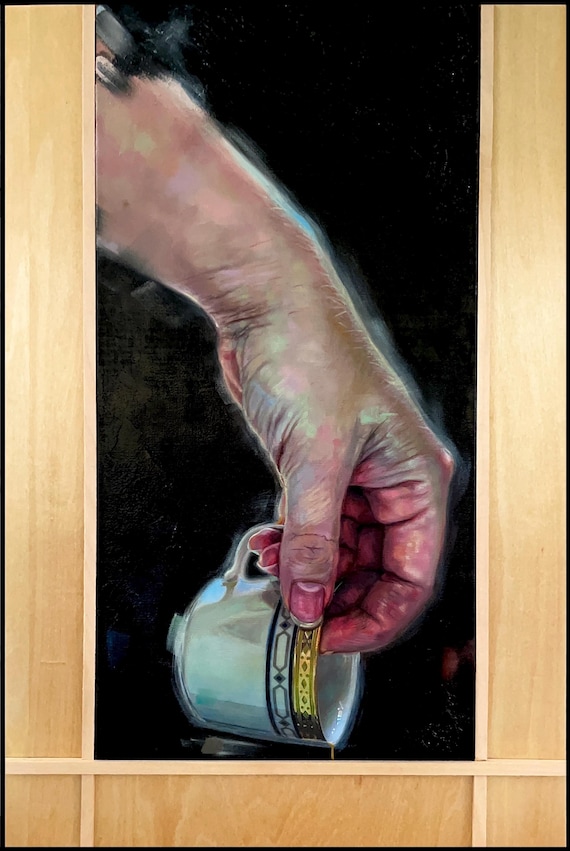 Bavaria China Oil Painting on Wood Panel Canvas