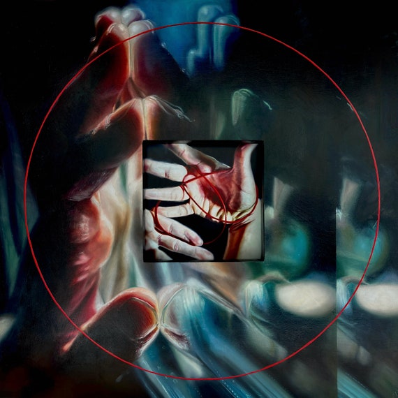 Aionas | Oil on Wood Panel with Embedded Fine Art Print