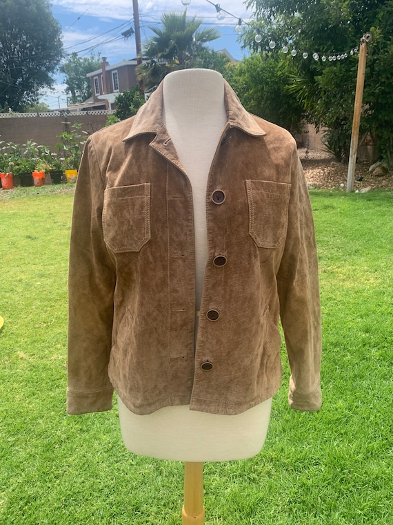 Vintage Eddie Bauer washable suede jacket