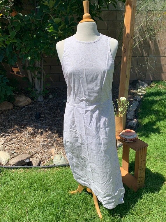 Cream midi vintage dress - image 3