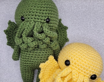 Cthulhu Crochet Pattern - Mini Cthulhu Eldritch God