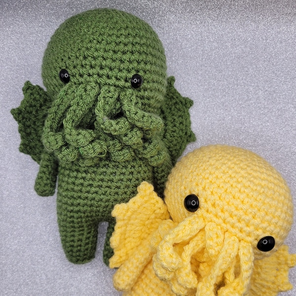 Cthulhu Crochet Pattern - Mini Cthulhu Eldritch God