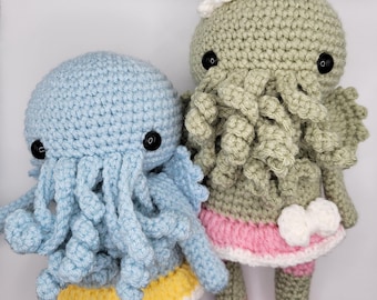 Mrs. Cthulhu Crochet Pattern