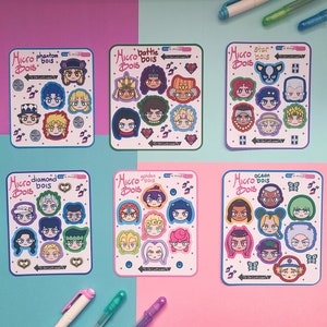 Bizarre Micro Boi Stickers | Bizarre Anime | Anime Stickers | Anime Bullet Journal | Weeb Sticker | Shonen Sticker | Kawaii Sticker