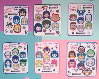 Bizarre Anime Boi Stickers: Waterproof Laptop Vinyl Decals