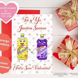 Tarjeta de San Valentin, Downloadable Funny Latino Valentine Greeting Card, Fabuloso, Tarjeta de amor, Carta de Amor, Spanish Valentine Card