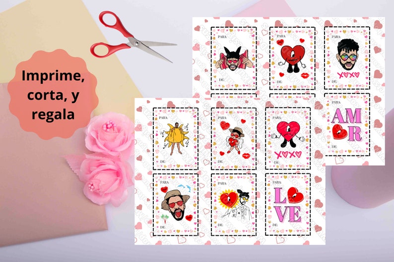 Bad Bunny Valentines Cards Exchangeable Bad Bunny Cards Exchangeable ...